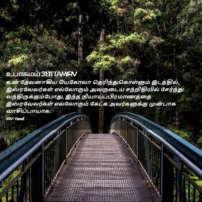 Picture 02 - உபாகமம் 31:11 TAMIRV - உன் தேவனாகிய - Bible Verse Picture
