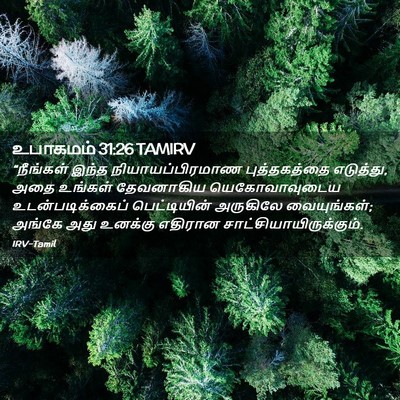 Picture 02 - உபாகமம் 31:26 TAMIRV - “நீங்கள் இந்த - Bible Verse Picture