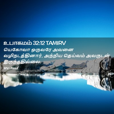 Picture 02 - உபாகமம் 32:12 TAMIRV - யெகோவா ஒருவரே - Bible Verse Picture