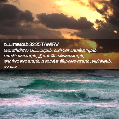 Picture 02 - உபாகமம் 32:25 TAMIRV - வெளியிலே - Bible Verse Picture