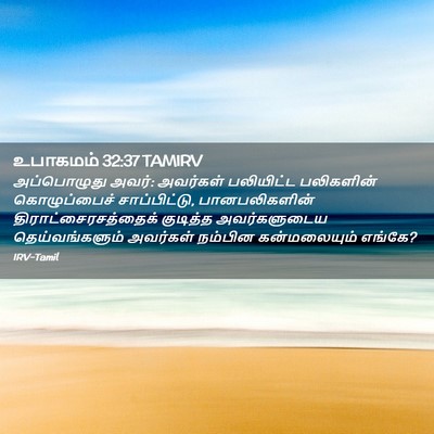 Picture 02 - உபாகமம் 32:37 TAMIRV - அப்பொழுது அவர்: - Bible Verse Picture