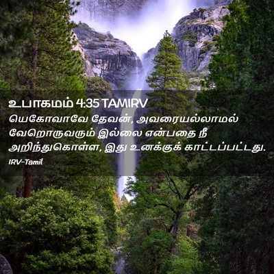 Picture 02 - உபாகமம் 4:35 TAMIRV - யெகோவாவே தேவன், - Bible Verse Picture