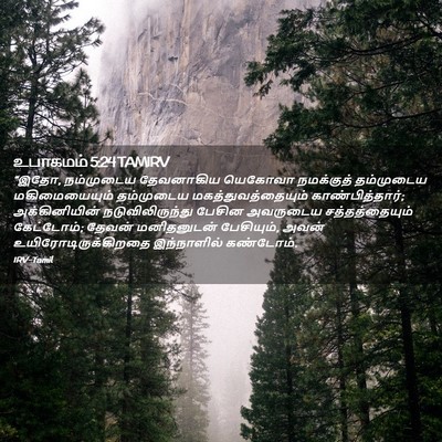 Picture 02 - உபாகமம் 5:24 TAMIRV - “இதோ, நம்முடைய - Bible Verse Picture