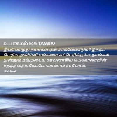 Picture 02 - உபாகமம் 5:25 TAMIRV - இப்பொழுது நாங்கள் - Bible Verse Picture