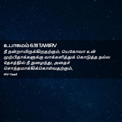 Picture 02 - உபாகமம் 6:18 TAMIRV - நீ - Bible Verse Picture