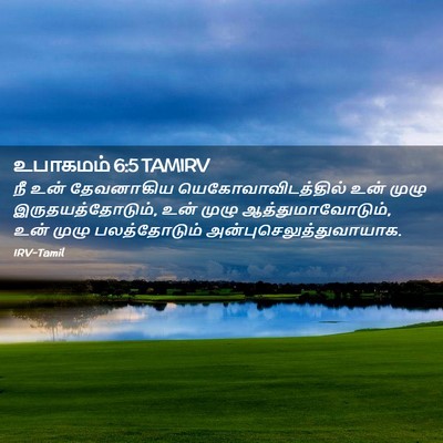 Picture 02 - உபாகமம் 6:5 TAMIRV - நீ உன் தேவனாகிய - Bible Verse Picture