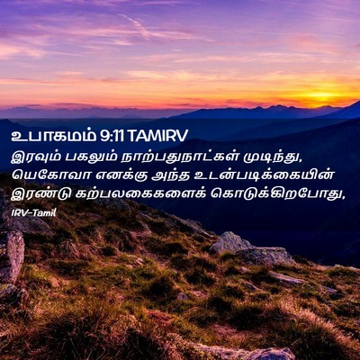 Picture 02 - உபாகமம் 9:11 TAMIRV - இரவும் பகலும் - Bible Verse Picture