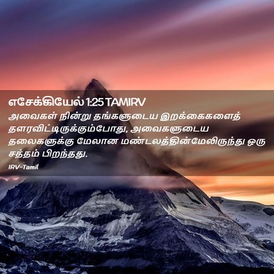 Picture 02 - எசேக்கியேல் 1:25 TAMIRV - அவைகள் நின்று - Bible Verse Picture