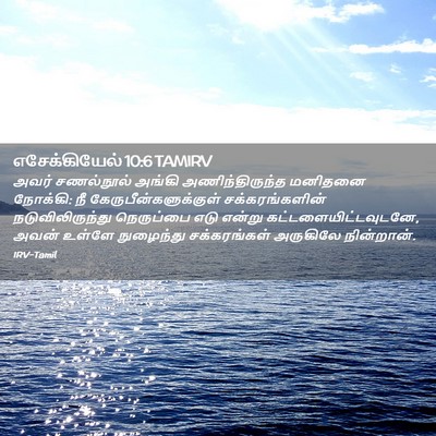 Picture 02 - எசேக்கியேல் 10:6 TAMIRV - அவர் சணல்நூல் - Bible Verse Picture