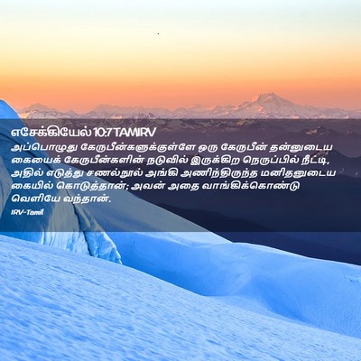 Picture 02 - எசேக்கியேல் 10:7 TAMIRV - அப்பொழுது - Bible Verse Picture