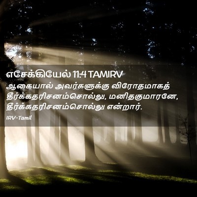 Picture 02 - எசேக்கியேல் 11:4 TAMIRV - ஆகையால் - Bible Verse Picture
