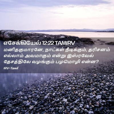 Picture 02 - எசேக்கியேல் 12:22 TAMIRV - மனிதகுமாரனே, - Bible Verse Picture