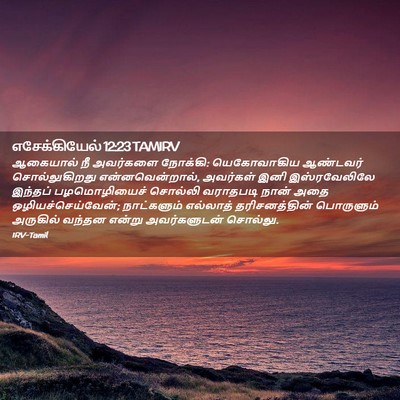 Picture 02 - எசேக்கியேல் 12:23 TAMIRV - ஆகையால் நீ - Bible Verse Picture