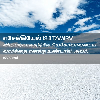Picture 02 - எசேக்கியேல் 12:8 TAMIRV - விடியற்காலத்திலே - Bible Verse Picture