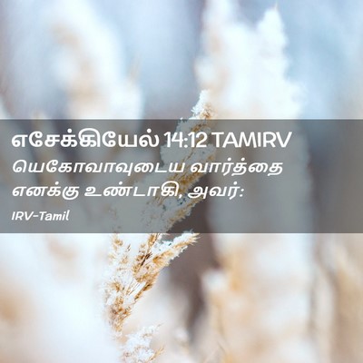 Picture 02 - எசேக்கியேல் 14:12 TAMIRV - யெகோவாவுடைய - Bible Verse Picture