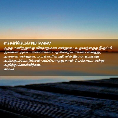 Picture 02 - எசேக்கியேல் 14:8 TAMIRV - அந்த மனிதனுக்கு - Bible Verse Picture