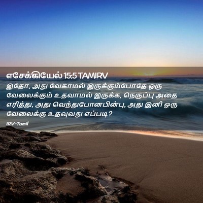 Picture 02 - எசேக்கியேல் 15:5 TAMIRV - இதோ, அது வேகாமல் - Bible Verse Picture