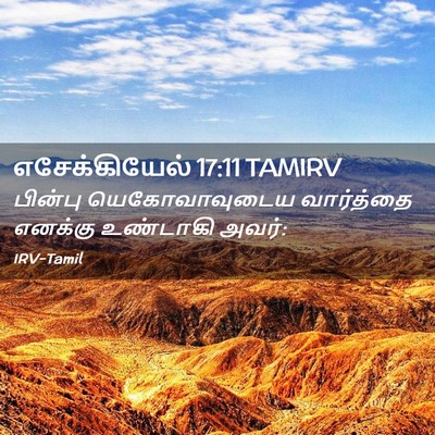 Picture 02 - எசேக்கியேல் 17:11 TAMIRV - பின்பு - Bible Verse Picture