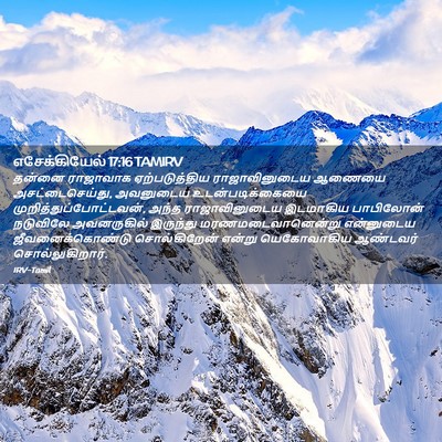 Picture 02 - எசேக்கியேல் 17:16 TAMIRV - தன்னை ராஜாவாக - Bible Verse Picture