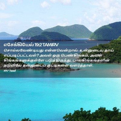 Picture 02 - எசேக்கியேல் 19:2 TAMIRV - சொல்லவேண்டியது - Bible Verse Picture