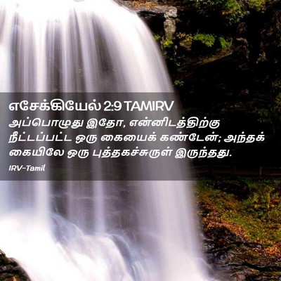 Picture 02 - எசேக்கியேல் 2:9 TAMIRV - அப்பொழுது இதோ, - Bible Verse Picture