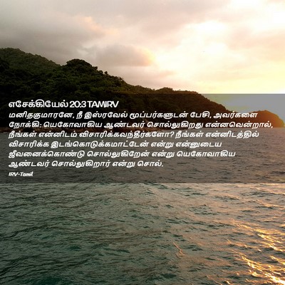 Picture 02 - எசேக்கியேல் 20:3 TAMIRV - மனிதகுமாரனே, நீ - Bible Verse Picture