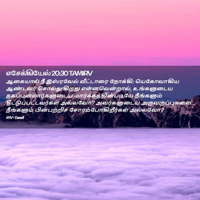 Picture 02 - எசேக்கியேல் 20:30 TAMIRV - ஆகையால் நீ - Bible Verse Picture