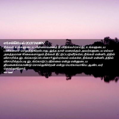 Picture 02 - எசேக்கியேல் 20:31 TAMIRV - நீங்கள் உங்களுடைய - Bible Verse Picture