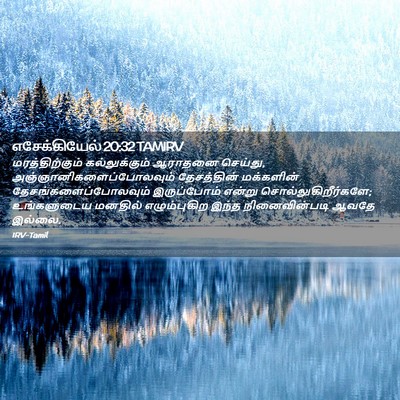 Picture 02 - எசேக்கியேல் 20:32 TAMIRV - மரத்திற்கும் - Bible Verse Picture