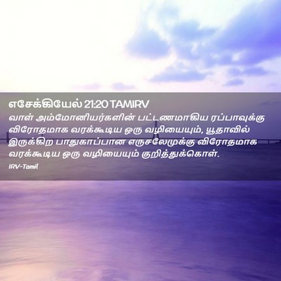 Picture 02 - எசேக்கியேல் 21:20 TAMIRV - வாள் - Bible Verse Picture