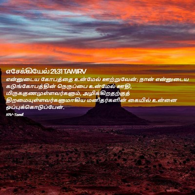 Picture 02 - எசேக்கியேல் 21:31 TAMIRV - என்னுடைய கோபத்தை - Bible Verse Picture