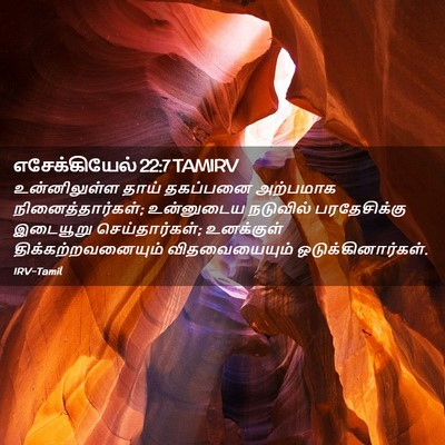 Picture 02 - எசேக்கியேல் 22:7 TAMIRV - உன்னிலுள்ள தாய் - Bible Verse Picture