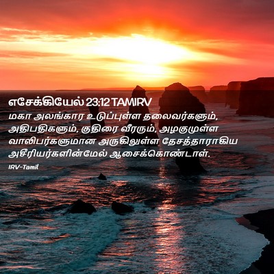 Picture 02 - எசேக்கியேல் 23:12 TAMIRV - மகா அலங்கார - Bible Verse Picture