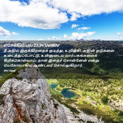 Picture 02 - எசேக்கியேல் 23:34 TAMIRV - நீ அதில் - Bible Verse Picture