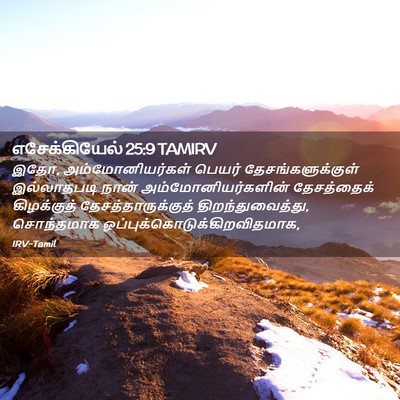 Picture 02 - எசேக்கியேல் 25:9 TAMIRV - இதோ, - Bible Verse Picture