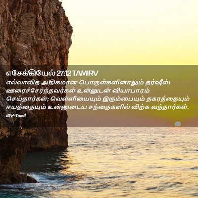 Picture 02 - எசேக்கியேல் 27:12 TAMIRV - எல்லாவித அதிகமான - Bible Verse Picture