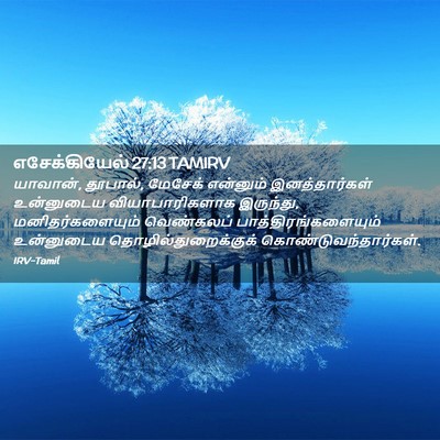 Picture 02 - எசேக்கியேல் 27:13 TAMIRV - யாவான், தூபால், - Bible Verse Picture