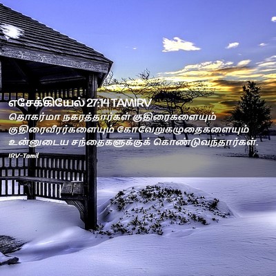 Picture 02 - எசேக்கியேல் 27:14 TAMIRV - தொகர்மா - Bible Verse Picture