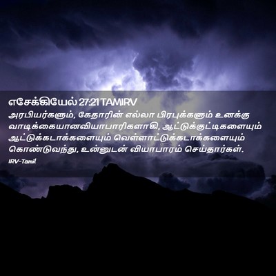 Picture 02 - எசேக்கியேல் 27:21 TAMIRV - அரபியர்களும், - Bible Verse Picture