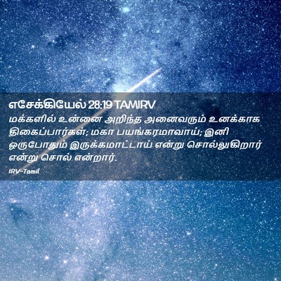 Picture 02 - எசேக்கியேல் 28:19 TAMIRV - மக்களில் உன்னை - Bible Verse Picture