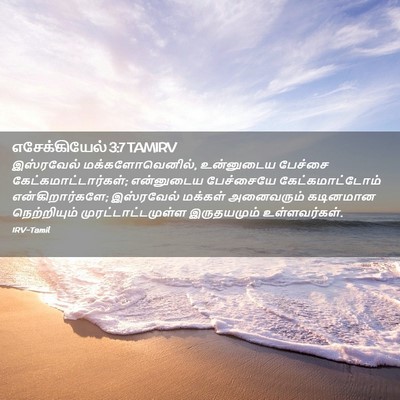 Picture 02 - எசேக்கியேல் 3:7 TAMIRV - இஸ்ரவேல் - Bible Verse Picture