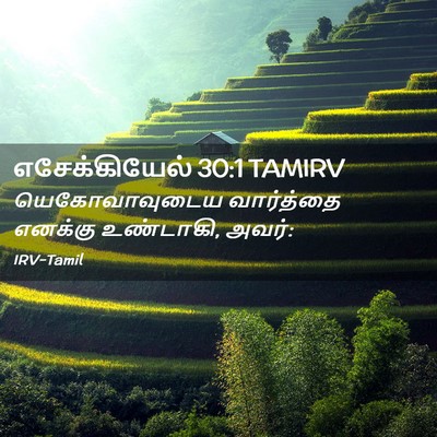 Picture 02 - எசேக்கியேல் 30:1 TAMIRV - யெகோவாவுடைய - Bible Verse Picture
