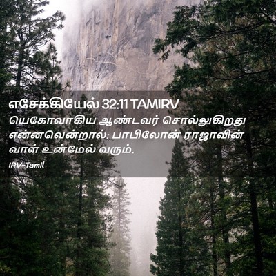 Picture 02 - எசேக்கியேல் 32:11 TAMIRV - யெகோவாகிய ஆண்டவர் - Bible Verse Picture