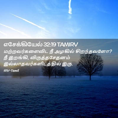 Picture 02 - எசேக்கியேல் 32:19 TAMIRV - மற்றவர்களைவிட நீ - Bible Verse Picture