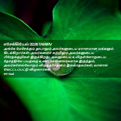 Picture 02 - எசேக்கியேல் 32:26 TAMIRV - அங்கே மேசேக்கும் - Bible Verse Picture