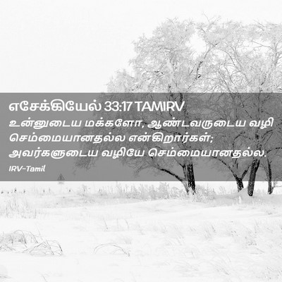 Picture 02 - எசேக்கியேல் 33:17 TAMIRV - உன்னுடைய மக்களோ, - Bible Verse Picture