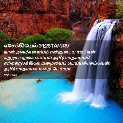 Picture 02 - எசேக்கியேல் 34:26 TAMIRV - நான் அவர்களையும் - Bible Verse Picture