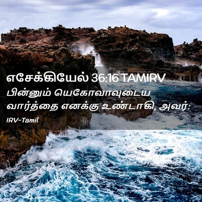 Picture 02 - எசேக்கியேல் 36:16 TAMIRV - பின்னும் - Bible Verse Picture