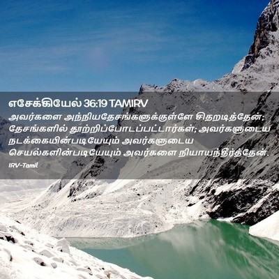 Picture 02 - எசேக்கியேல் 36:19 TAMIRV - அவர்களை - Bible Verse Picture
