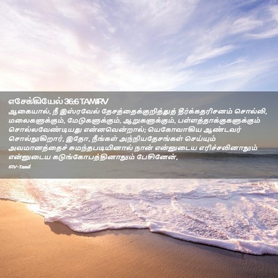 Picture 02 - எசேக்கியேல் 36:6 TAMIRV - ஆகையால், நீ - Bible Verse Picture